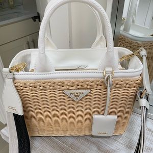 Brand new Prada wicker tote